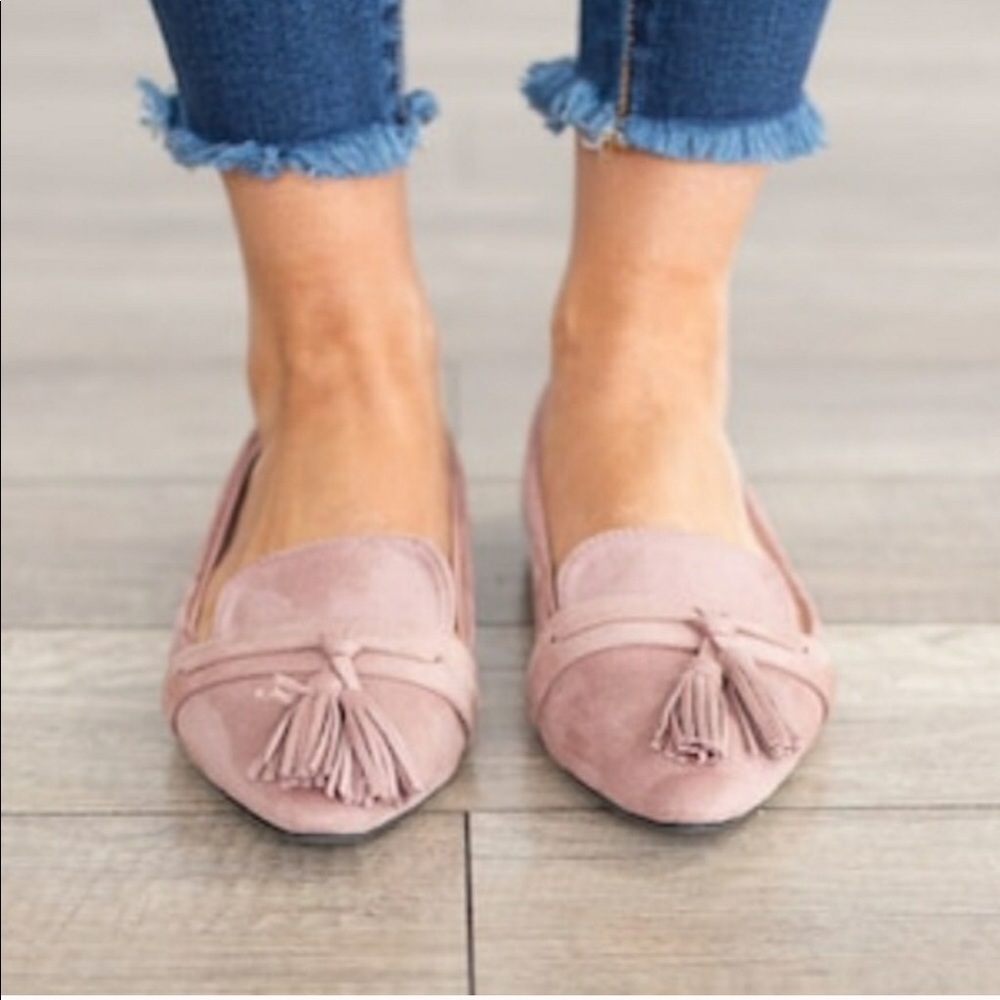 Adorable pink suede loafers💞💞 - Picture 3 of 4